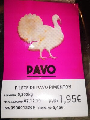 Foto de Filete de pavo pimentón