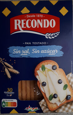 Foto de Pan Tostado sin sal añadida, sin azucares añadidos