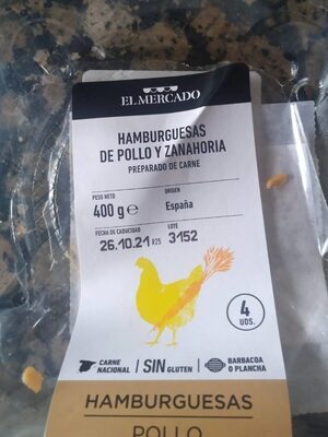 Foto de Hamburguesa de pollo y zanahoria