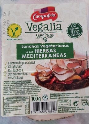 Foto de Vegalia lonchas vegetarianas a las hierbas mediterráneas