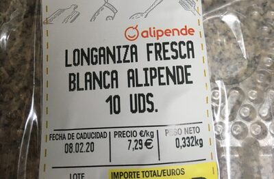 Foto de Longaniza fresca blanca