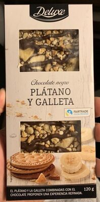 Foto de Chocolate negro platano y galleta