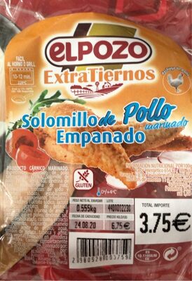Foto de solomillo de pollo empanado
