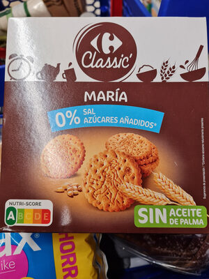 Foto de Galletas María sin sal y sin azúcares añadidos