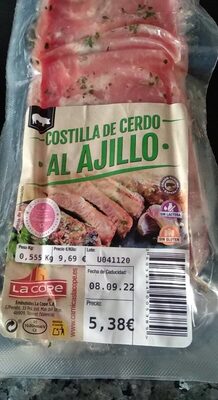 Foto de COSTILLA DE CERDO AL AJILLO