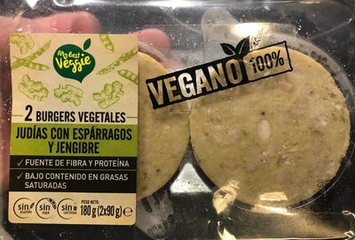 Foto de Burgers Vegetales de Judías con Espárragos y Jengibre