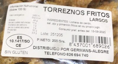 Foto de Torreznos frutos