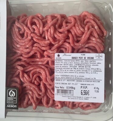 Foto de Burger meat de vacuno