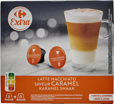 Foto de Latte macchiato saveur caramel karamel smaak