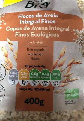 Foto de Flocos de Aveia Integral Finos