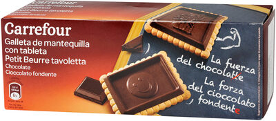 Foto de Galleta tableta chocolate negro