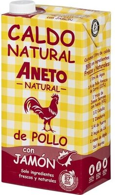 Foto de Caldo natural de pollo con jamón