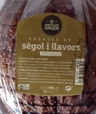 Foto de Fogassa de sègol i llavors