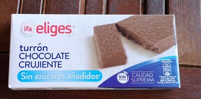 Foto de Turrón chocolate crujiente sin azúcar