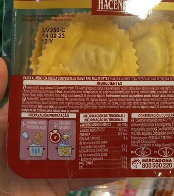 Foto de Pasta rellena de boletus
