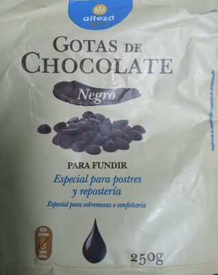 Foto de Gotas de chocolate negro para fundir
