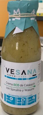 Foto de Crema eco de calabacín, spirulina y wakame 250ml