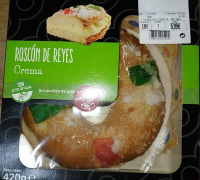 Foto de Roscón de Reyes crema