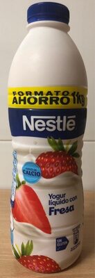 Foto de Yogur líquido con fresa