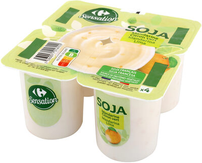 Foto de Postre de soja sabor mandarina y lima