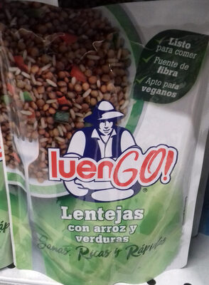 Foto de Lentejas con arroz y verduras