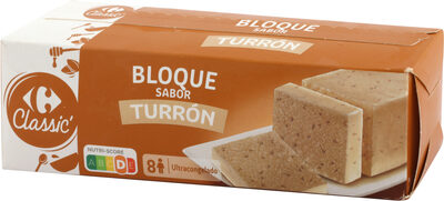 Foto de Helado de turrón con trocitos de almendra