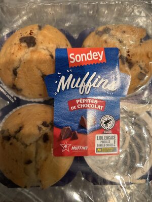 Foto de Muffins aux pepites de chocolat noir