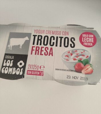 Foto de Yogur cremoso con trocitos Fresa