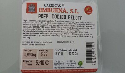 Foto de PREP. COCIDO PELOTA