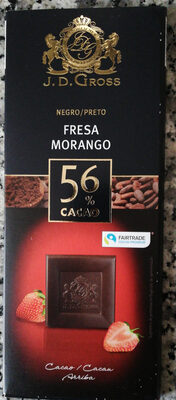 Foto de Chocolate negro 56% con fresa