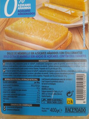 Foto de Dulce de membrillo 0%