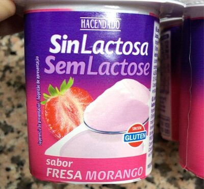 Foto de Yogur sabor fresa sin lactosa