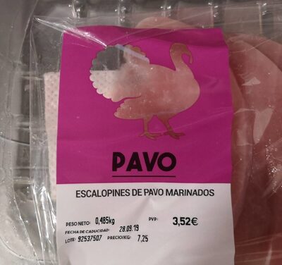 Foto de Escalopines de pavo marinados