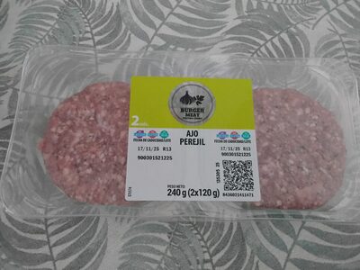Foto de Burger meat vacuno y cerdo ajo y perejil