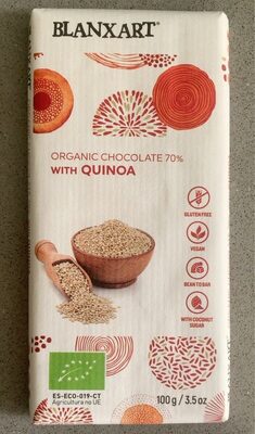 Foto de Chocolate organico con quinoa 70%