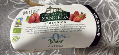 Foto de Yogur desnatado 0% con fresas