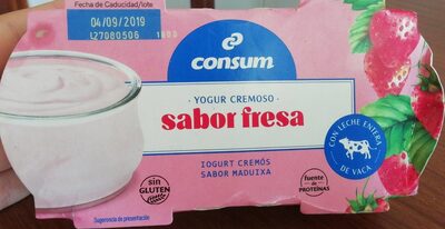 Foto de Yogur cremoso sabor fresa