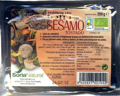 Foto de Rollitos de tofu con sésamo tostado