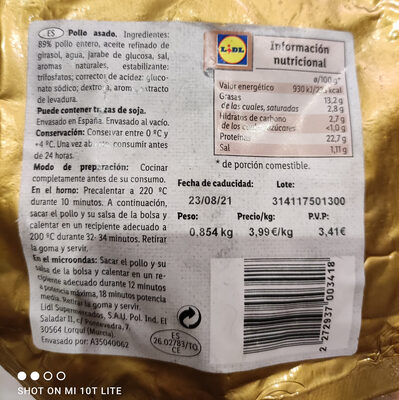 Foto de Pollo asado