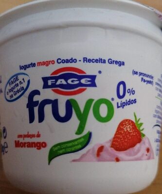 Foto de Fruyo yogur griego desnatado 0% con trozos de fresa