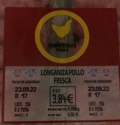 Foto de Longaniza pollo fresca