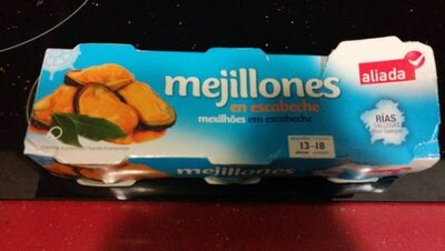 Foto de Mejillones en escabeche sin gluten de las rías gallegas 13-18 piezas pack 3 lata 43 g
