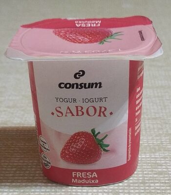 Foto de Yogur sabor fresa