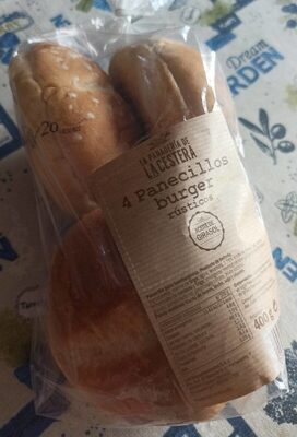 Foto de 4 panecillos Burger rusticos