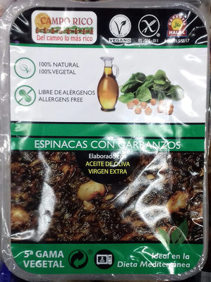 Foto de Espinacas con garbanzos