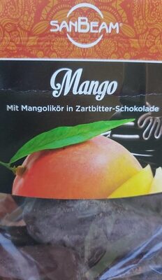Foto de Mango mit Mangolikör in Zartbitter-Schokolade
