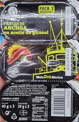 Foto de Filetes anchoveta en aceite de girasol