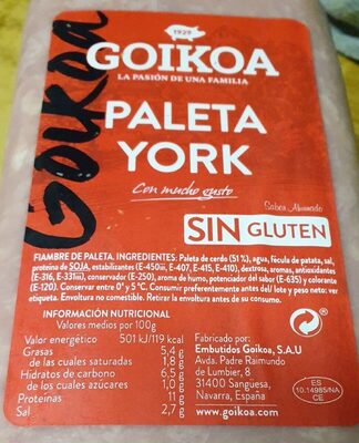 Foto de Paleta york