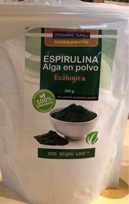 Foto de Espirulina ecológica en polvo