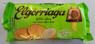 Foto de Galletas rellenas de crema sabor limon